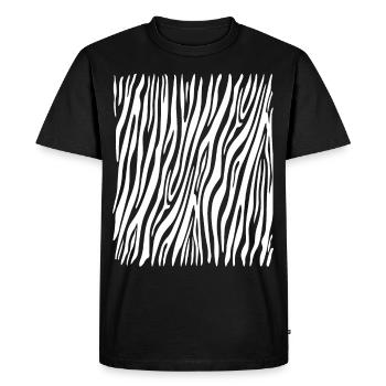 Zebra Pattern Carnival Costume Zebra Stripe - T-shirt Premium bio Homme - noir - Devant - Nico (187cm)