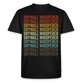 Drywall Whisperer Drywall Construction Finis - Men's Premium Organic T-Shirt - black - Front - Nico (187cm)