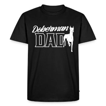 Doberman Papa Boy Type Dobermans Doberman - Men's Premium Organic T-Shirt - black - Front - Nico (187cm)