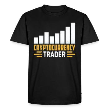 Crypto-Trader Crypto Trader Crypto - T-shirt Premium bio Homme - noir - Devant - Nico (187cm)