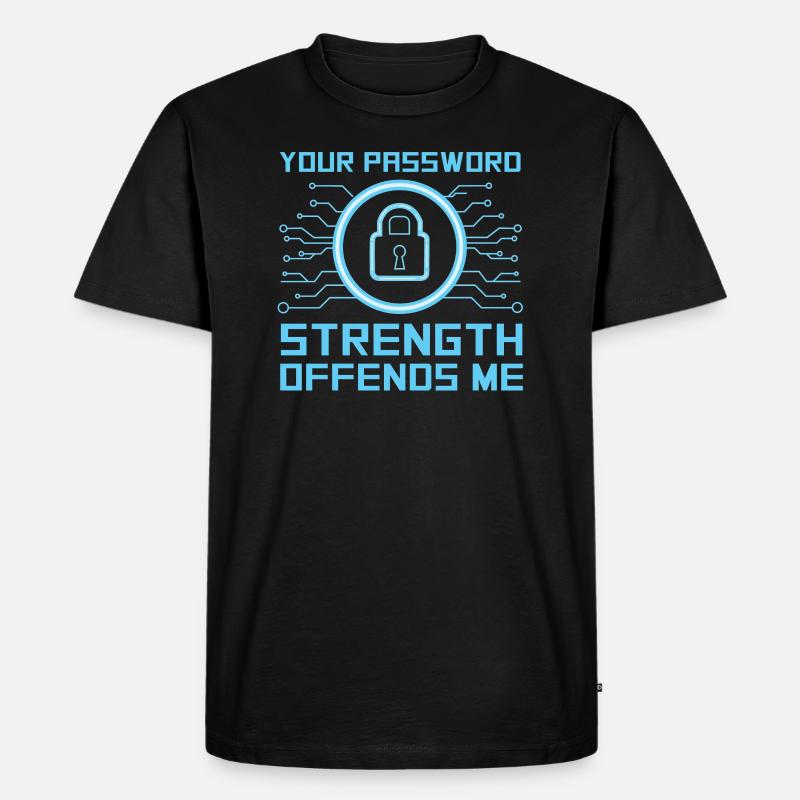 Hacker Programmierer Entwickler Informatik - Männer Premium Bio T-Shirt - Schwarz