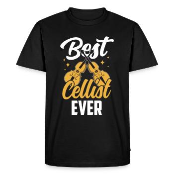 Meilleur violoncelliste de tous les temps Musicien Violoncelle Violoncelle - T-shirt Premium bio Homme - noir - Devant - Nico (187cm)