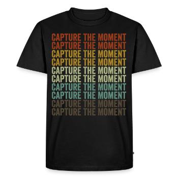 Capturing the moment Moment photographer - Men's Premium Organic T-Shirt - black - Front - Nico (187cm)
