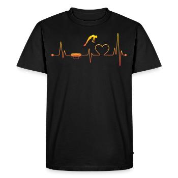 Trampoline Heartbeat - T-shirt Premium bio Homme - noir - Devant - Nico (187cm)