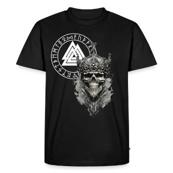 Vikings Rune nordique Vikings Valhalla Vikings - T-shirt Premium bio Homme - noir - Devant - Nico (187cm)