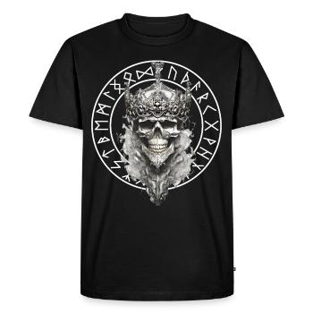 Vikings Rune nordique Vikings Valhalla Vikings - T-shirt Premium bio Homme - noir - Devant - Nico (187cm)