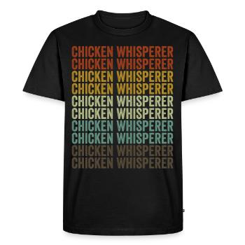 Chicken Whisperer Farmer Chicken Lovers - T-shirt Premium bio Homme - noir - Devant - Nico (187cm)