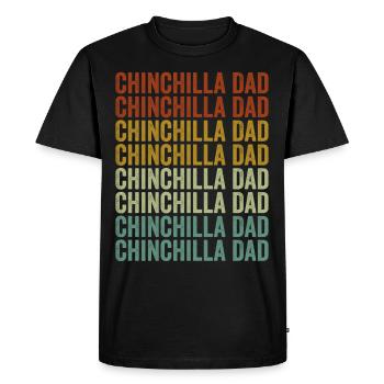 Chinchilla Papa Chinchilla amoureux Chinchilla Pa - T-shirt Premium bio Homme - noir - Devant - Nico (187cm)