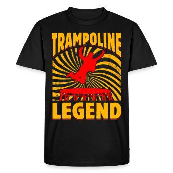 Légende du trampoline - T-shirt Premium bio Homme - noir - Devant - Nico (187cm)