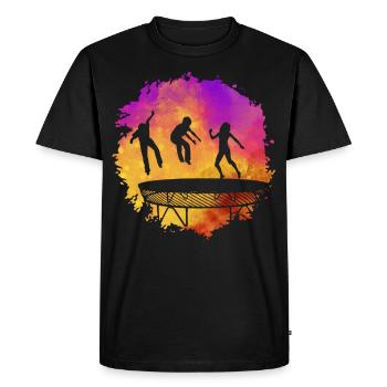 Trampoline - T-shirt Premium bio Homme - noir - Devant - Nico (187cm)