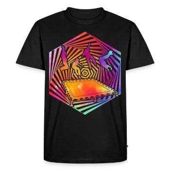 Trampoline - T-shirt Premium bio Homme - noir - Devant - Nico (187cm)