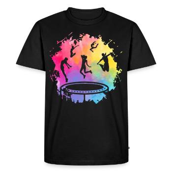Trampoline - T-shirt Premium bio Homme - noir - Devant - Nico (187cm)