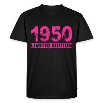 Édition limitée 1950 - T-shirt Premium bio Homme - noir - Devant - Nico (187cm)