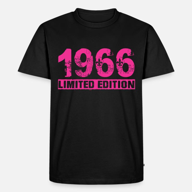 Limited Edition 1966 - Männer Premium Bio T-Shirt - Schwarz