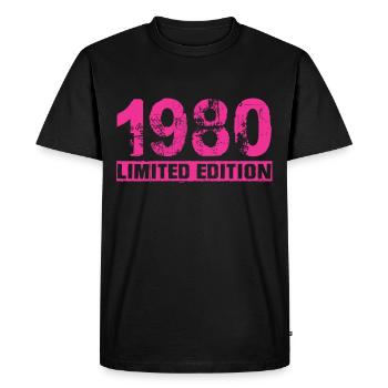 Édition limitée 1980 - T-shirt Premium bio Homme - noir - Devant - Nico (187cm)