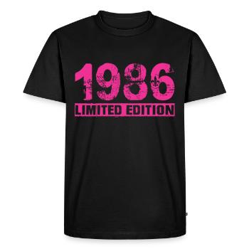 Édition limitée 1986 - T-shirt Premium bio Homme - noir - Devant - Nico (187cm)
