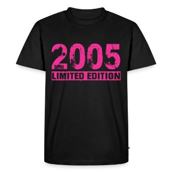 Limited Edition 2005 - Men's Premium Organic T-Shirt - black - Front - Nico (187cm)
