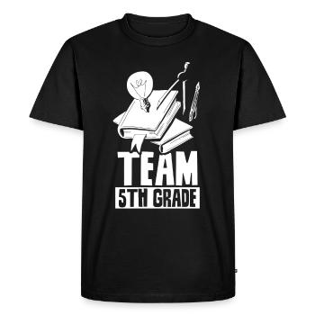 Équipe 5 classe école cinquième année cinquième année - T-shirt Premium bio Homme - noir - Devant - Nico (187cm)