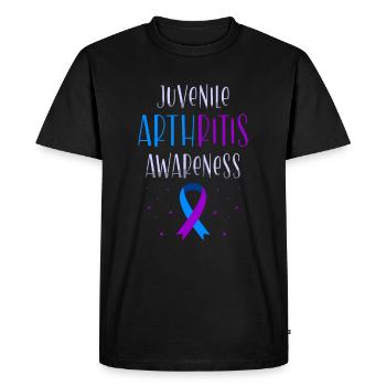 Juvenile Arthritis Awareness Autoimmune Disease - Men's Premium Organic T-Shirt - black - Front - Nico (187cm)