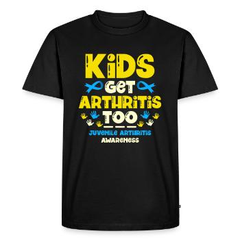 Children get arthritis to juvenile arthritis - Men's Premium Organic T-Shirt - black - Front - Nico (187cm)