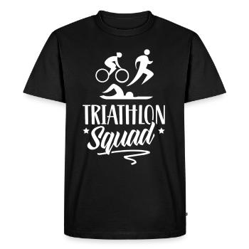 Triathlon Équipe Triathlons Triathlète Triathlète - T-shirt Premium bio Homme - noir - Devant - Nico (187cm)