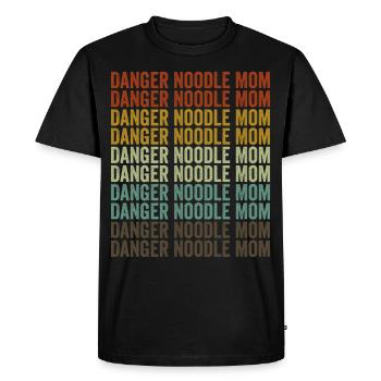 Danger Noodle Ball Python Danger Noodle Snake Love - T-shirt Premium bio Homme - noir - Devant - Nico (187cm)