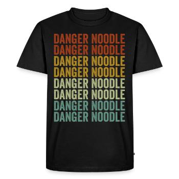 Danger Noodle Maman Serpent Dame - T-shirt Premium bio Homme - noir - Devant - Nico (187cm)