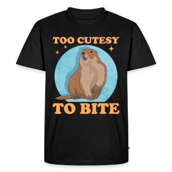Marmots Mankai Groundhog Munggen Gift - Men's Premium Organic T-Shirt - black - Front - Nico (187cm)