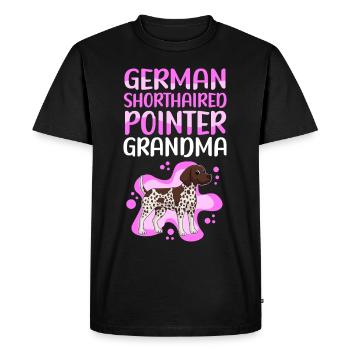Grand-mère allemande | Shorthair Cadeau du propriétaire de chien - T-shirt Premium bio Homme - noir - Devant - Nico (187cm)