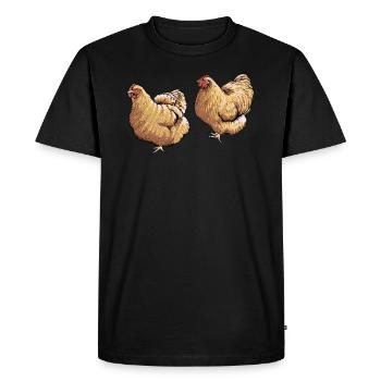 Brahma Chicken I Chicken Poultry Motif for - Men's Premium Organic T-Shirt - black - Front - Nico (187cm)