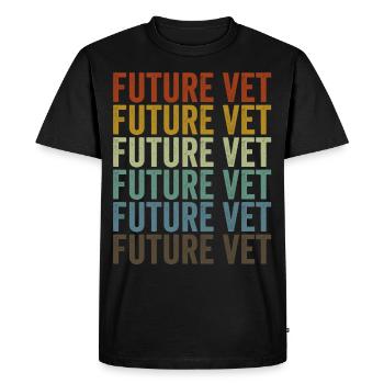 Future veterinarian Future veterinarian veterinarian - Men's Premium Organic T-Shirt - black - Front - Nico (187cm)