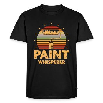 Peinture Chuchoteur Maison Peintre Profession Peinture - T-shirt Premium bio Homme - noir - Devant - Nico (187cm)