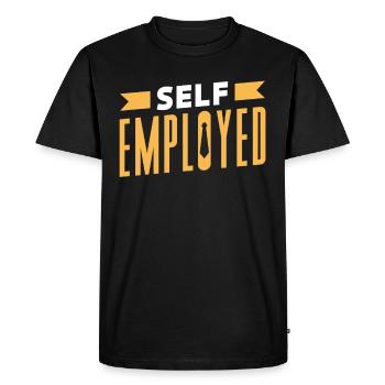 Self-employed Freelancer Freelancer - Men's Premium Organic T-Shirt - black - Front - Nico (187cm)