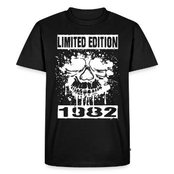 Limited Edition 1982 - Men's Premium Organic T-Shirt - black - Front - Nico (187cm)