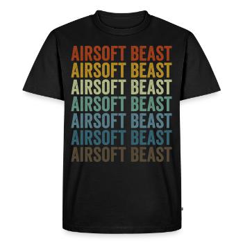 Airsoft Beast Airsoft Airsoft Jeu - T-shirt Premium bio Homme - noir - Devant - Nico (187cm)