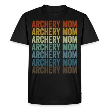 Archery Mom Archer Bow et Arrow Mom - T-shirt Premium bio Homme - noir - Devant - Nico (187cm)