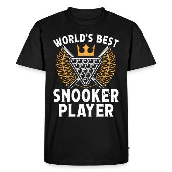 Billard Worlds Best Snooker Player 8 Ball Pool - T-shirt Premium bio Homme - noir - Devant - Nico (187cm)