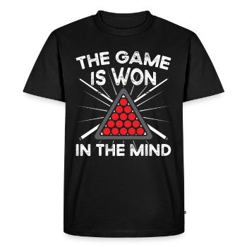 Snooker Game Won In The Mind Billiards 8 Ball Pool - Men's Premium Organic T-Shirt - black - Front - Nico (187cm)