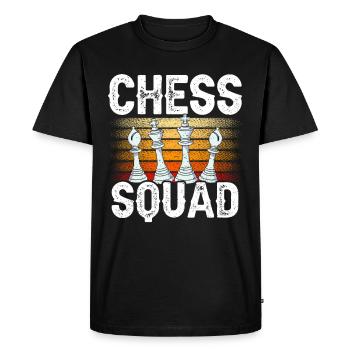 Chess Group Team Lovers Chess Player Chess - Men's Premium Organic T-Shirt - black - Front - Nico (187cm)