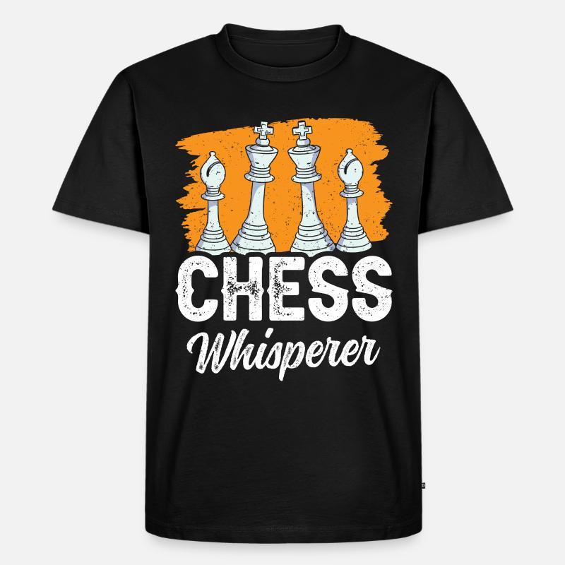 Schachflüsterer Schach Flüsterer Schachspieler - Männer Premium Bio T-Shirt - Schwarz