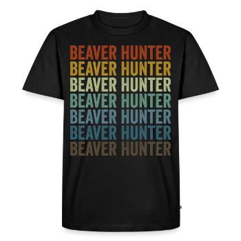 Chasseurs de castors Chasseurs de castors Chasseurs de castors - T-shirt Premium bio Homme - noir - Devant - Nico (187cm)