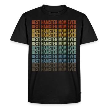 Meilleure maman Hamster Ever Hamster Mom - T-shirt Premium bio Homme - noir - Devant - Nico (187cm)