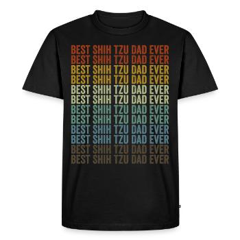 Meilleur Shih Tzu Dad Jamais Shih Tzu Hundeli - T-shirt Premium bio Homme - noir - Devant - Nico (187cm)