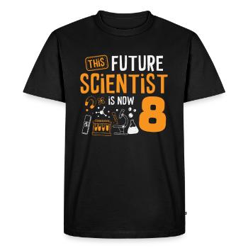 Ce futur scientifique célèbre maintenant - T-shirt Premium bio Homme - noir - Devant - Nico (187cm)
