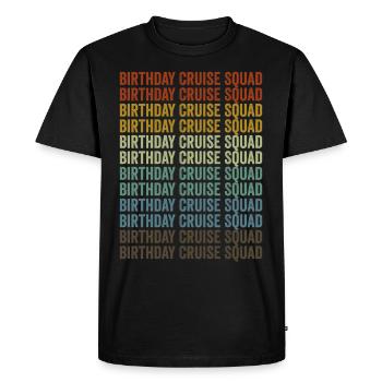 Birthday Cruise Squad Cruise Holiday Kre - Men's Premium Organic T-Shirt - black - Front - Nico (187cm)