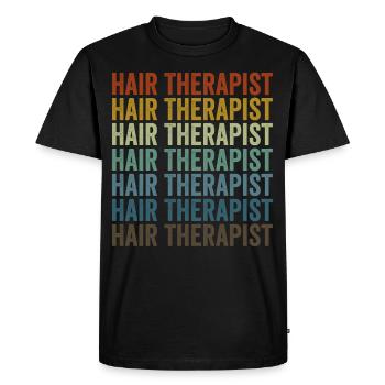 Coiffeur Coiffeur Coiffeur Coiffeur - T-shirt Premium bio Homme - noir - Devant - Nico (187cm)