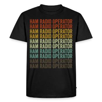Radio amateur Radio amateur Radio amateur - Men's Premium Organic T-Shirt - black - Front - Nico (187cm)