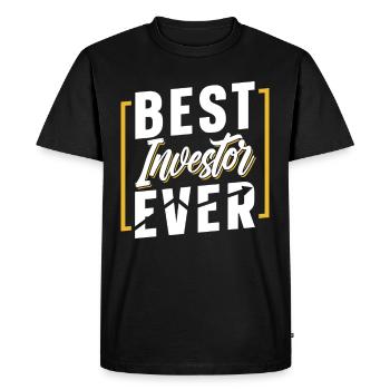 Meilleur investisseur jamais investi - T-shirt Premium bio Homme - noir - Devant - Nico (187cm)