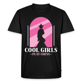 Les filles cool jouent aux échecs Mama Joueur d’échecs - T-shirt Premium bio Homme - noir - Devant - Nico (187cm)