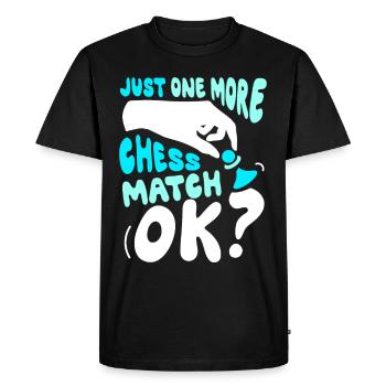 Un seul jeu d’échecs de plus ok Club d’échecs - T-shirt Premium bio Homme - noir - Devant - Nico (187cm)